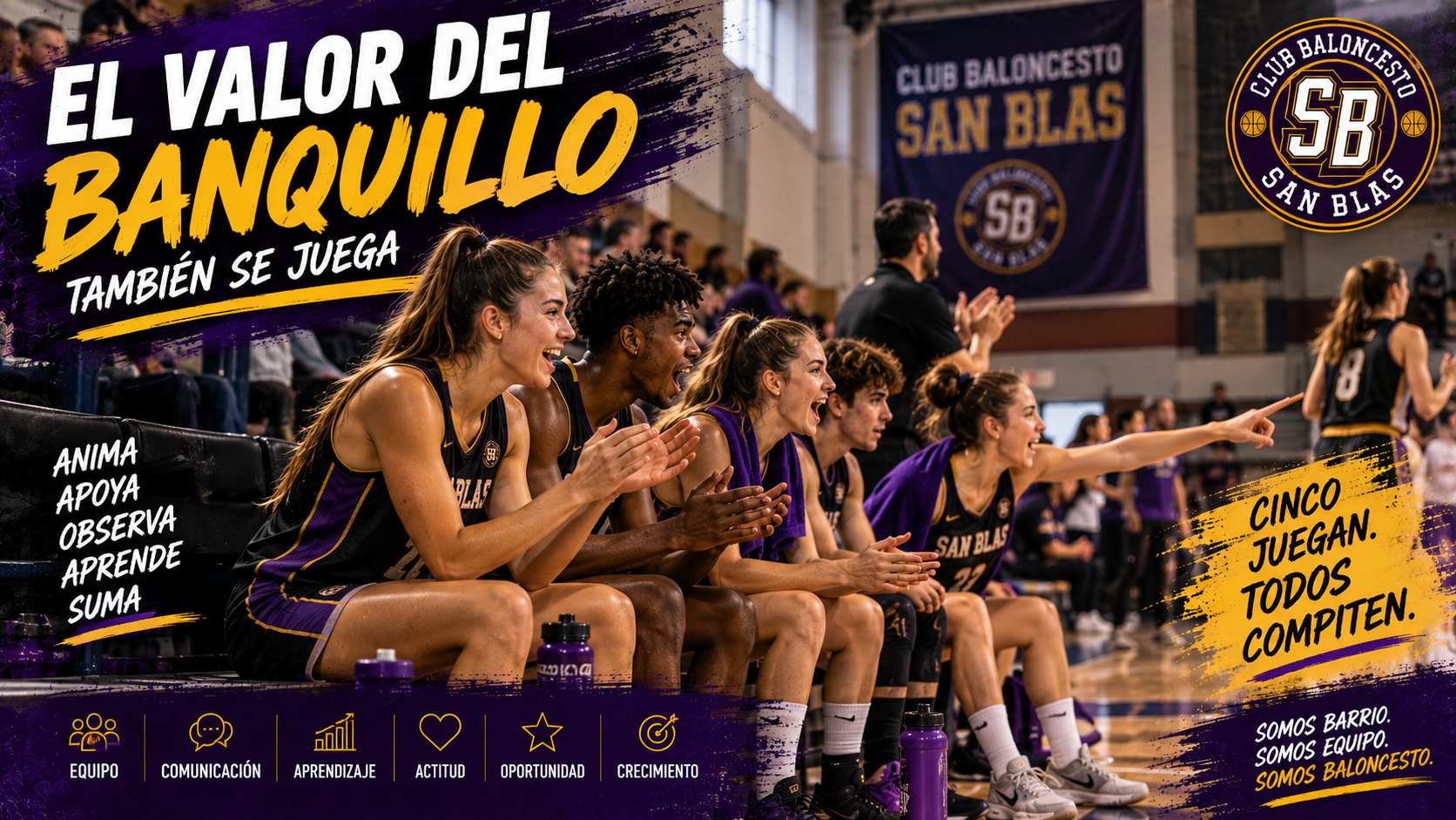 El valor del banquillo en baloncesto: todos forman parte del equipo