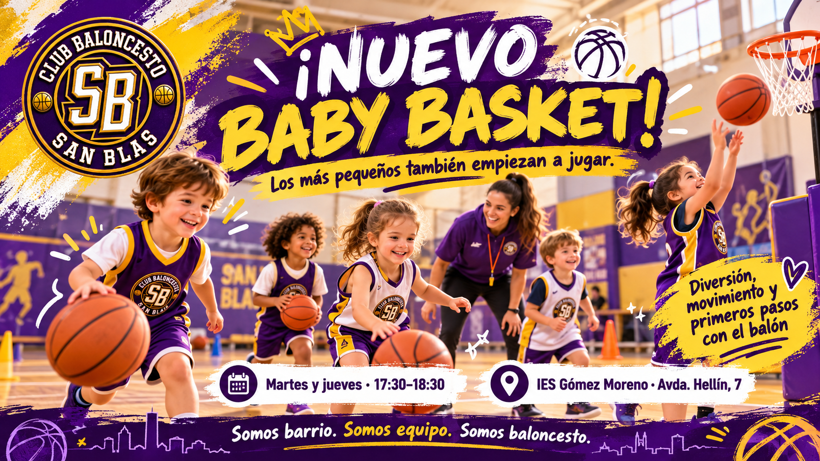 Baby Basket en San Blas: baloncesto para los más pequeños